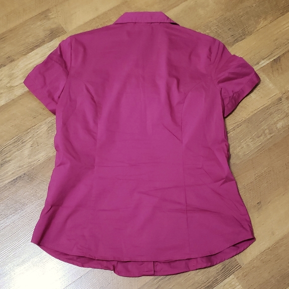 Cato - Hot Pink Ruched Shirt - Ladies Medium - Picture 8 of 11